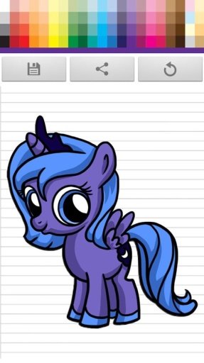 Pony Equestria Coloring截图1