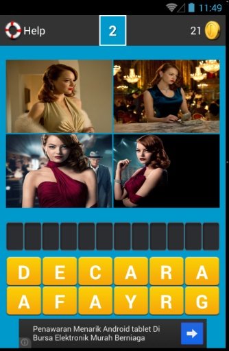 Emma Stone Guess The Word Game截图6