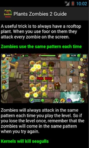 Cheat &amp; Guide Plants Zombies 2截图1