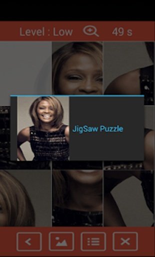 Whitney Houston Puzzle Game HD截图10