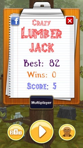 Crazy Lumberjack Timber截图4