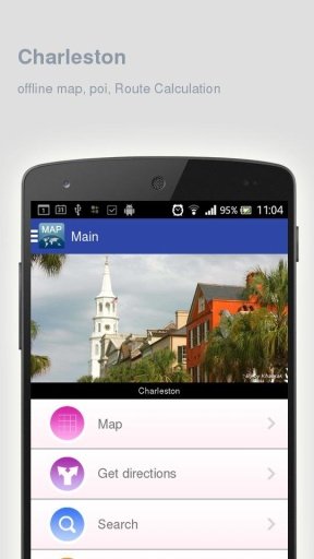 查尔斯顿离线地图截图5