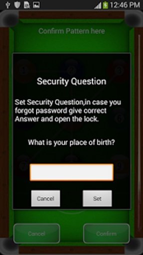 Snooker Pattern Screen Lock截图1