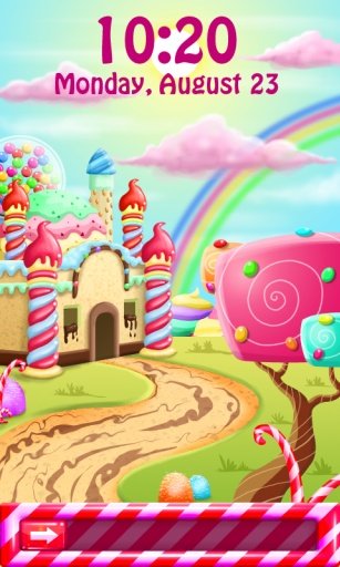 Candy Land Lock Screen截图3