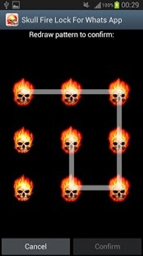 Skull Fire Lock Chat截图5