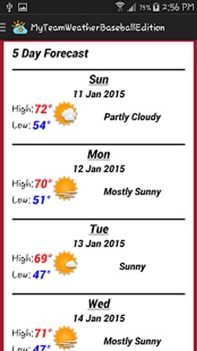My Team Weather Baseball Ed.截图5
