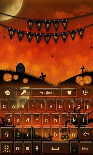 Happy Halloween Keyboard Theme截图4