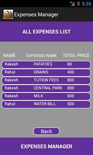 Daily Expenses Manager截图1