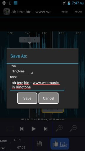 MP3 Cutter &amp; Ringtone Maker ♫截图4