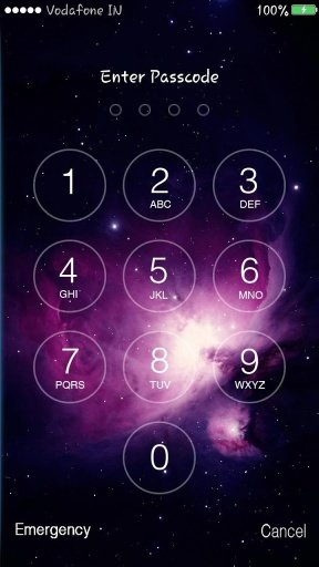 Galaxy Space Lockscreen截图4