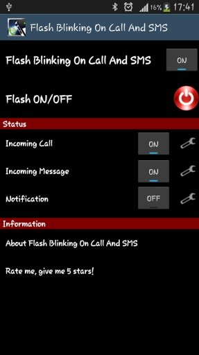 Flash Blinking on Call and SMS截图6