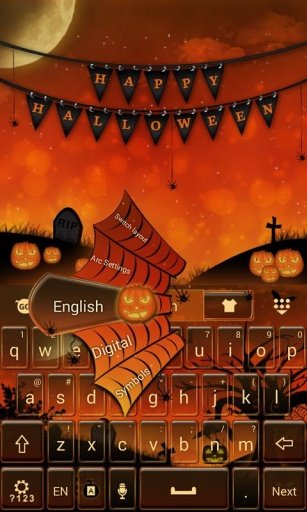 Happy Halloween Keyboard Theme截图3