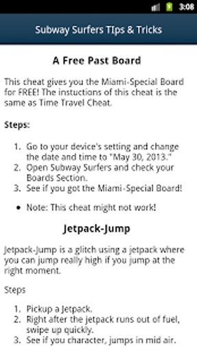 Subway Surfer Tips &amp; Tricks截图2