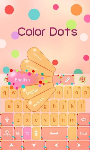 Color Dots GO Keyboard Theme截图6
