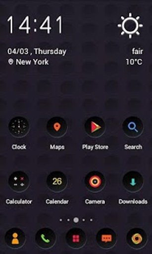 Solo Launcher Cool Black Theme截图10