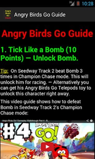 Guide Cheats Angry Birds Go截图4