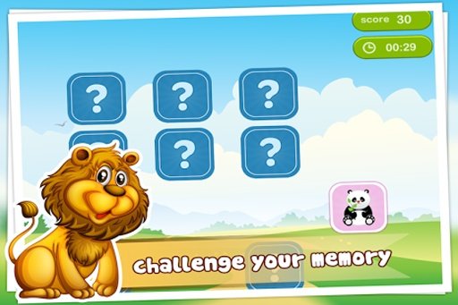 Kids Memory Match - Animals截图4