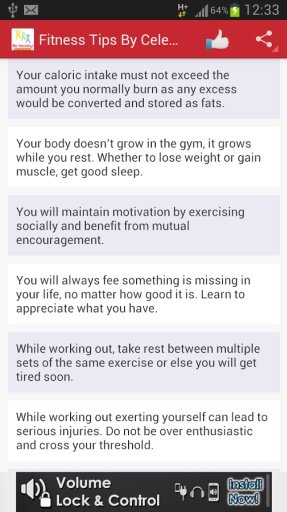 Fitness Tips By Celebrities截图3