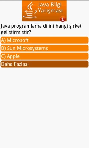 Java Bilgi Yarışması截图2