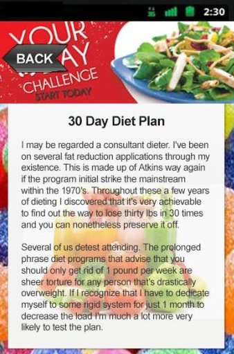 30 Day Diet Plan截图4