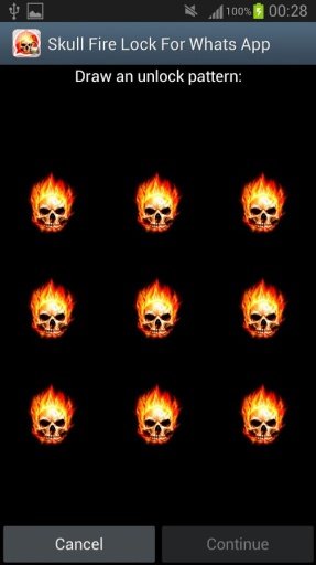 Skull Fire Lock Chat截图3