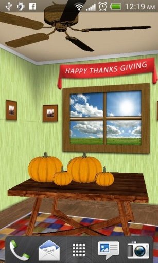 Thanksgiving live wallpaper 3D截图2