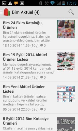 Akt&uuml;el &Uuml;r&uuml;nler A101, Bim, Şok截图1