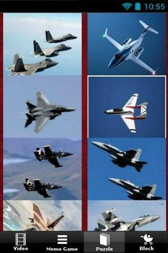 Jet Fighter Puzzle截图1