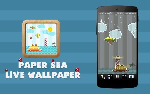 Paper Sea Live Wallpaper截图2