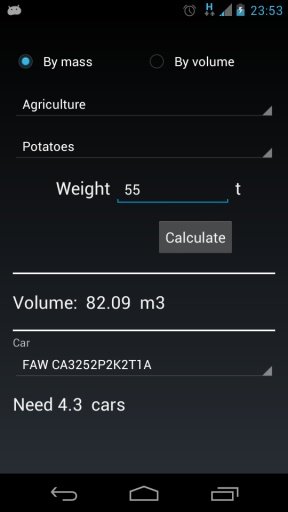 Calculator bulk materials截图3