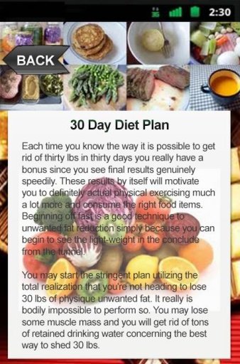 30 Day Diet Plan截图2