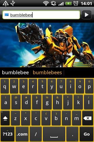 Bumblebee - HD Keyboard Skin截图2