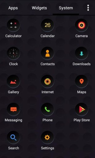 Solo Launcher Cool Black Theme截图11