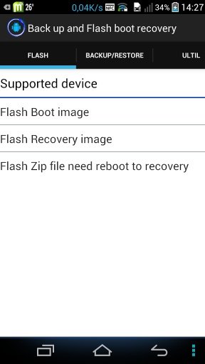 Back up &amp; Flash boot recovery截图3