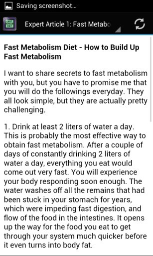 Fast Metabolism Diet Tips截图4