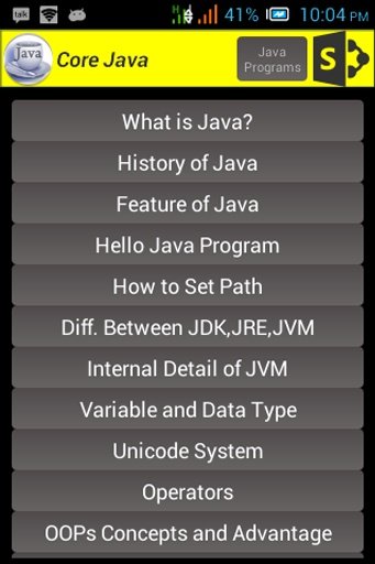 Core Java Tutorials截图2