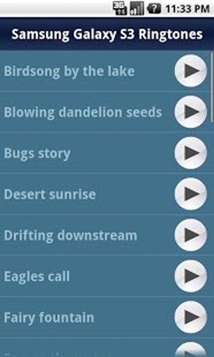 Samsung Galaxy S3 Ringtones截图3