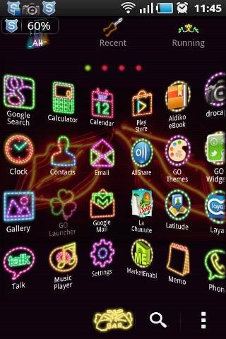 Neon Light Go Launcher Ex Free截图4