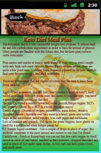 Keto Diet Meal Plan截图1