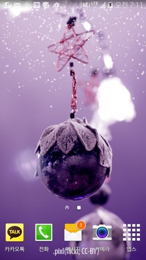 Xmas Purple snow wallpaper截图2