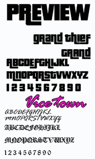 GTA for FlipFont&reg;截图1