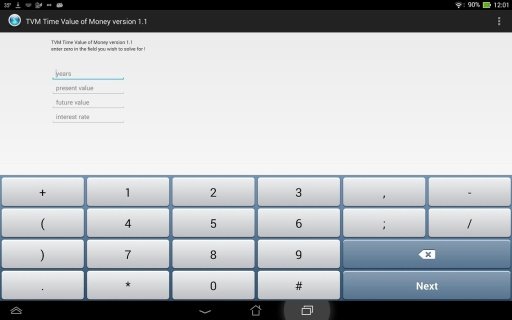 Time Value of Money Calculator截图2