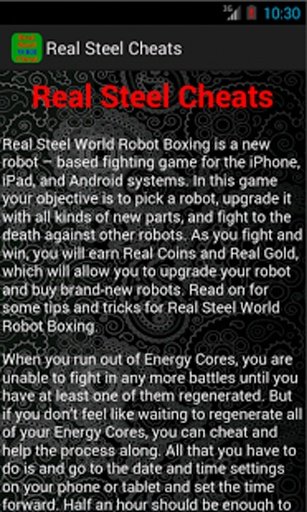 Cheats &amp; Guide Real Steel(WRB)截图10