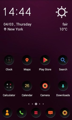 Solo Launcher Cool Black Theme截图4