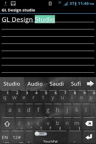 Black Steel TouchPal Skin截图3