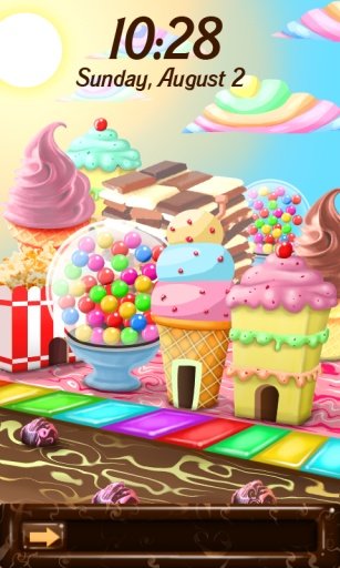 Candy Land Lock Screen截图4