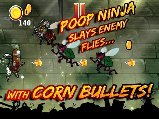 Poop Ninja: Farting Fly Killer截图1