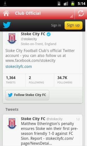 Stoke City News and Twitters截图2