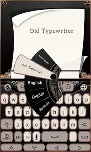 Old Typewriter Keyboard Theme截图6