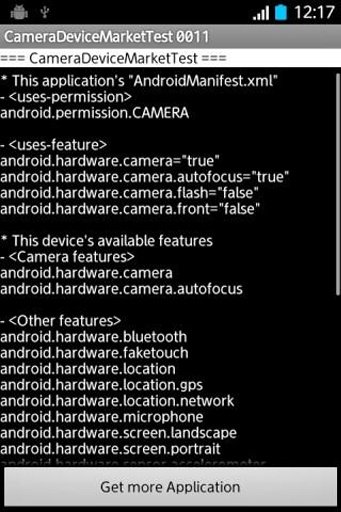 uses-feature Camera Test 1000截图1